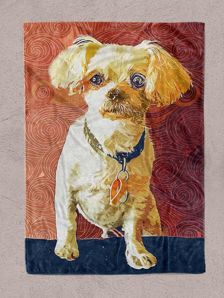 Abstract Oil Painting - Custom Pet Blanket - NextGenPaws Pet Portraits