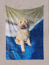 Load image into Gallery viewer, Abstract Oil Painting - Custom Pet Blanket - NextGenPaws Pet Portraits

