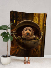 Load image into Gallery viewer, Baby Yoda - Custom Pet Blanket - NextGenPaws Pet Portraits
