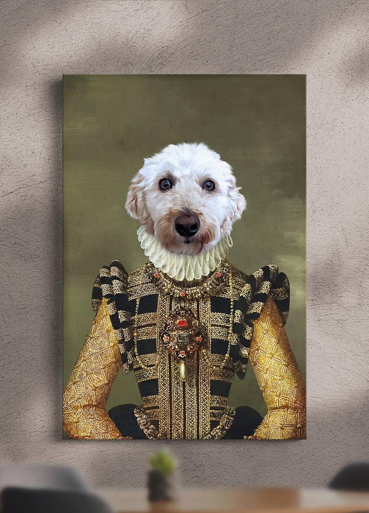 The Dame - Custom Pet Canvas - NextGenPaws Pet Portraits