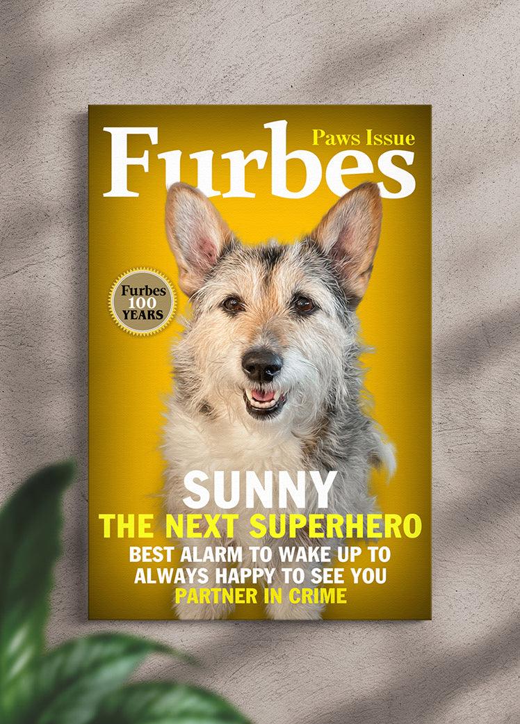Furbes Magazine Cover - Custom Pet Portrait - NextGenPaws Pet Portraits