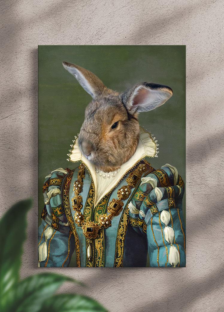 The Sapphire Queen - Custom Pet Canvas - NextGenPaws Pet Portraits