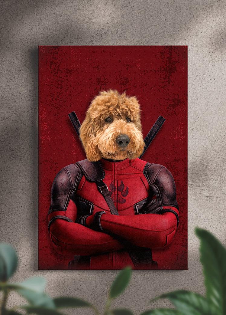 Deadpaw - Custom Pet Canvas - NextGenPaws Pet Portraits