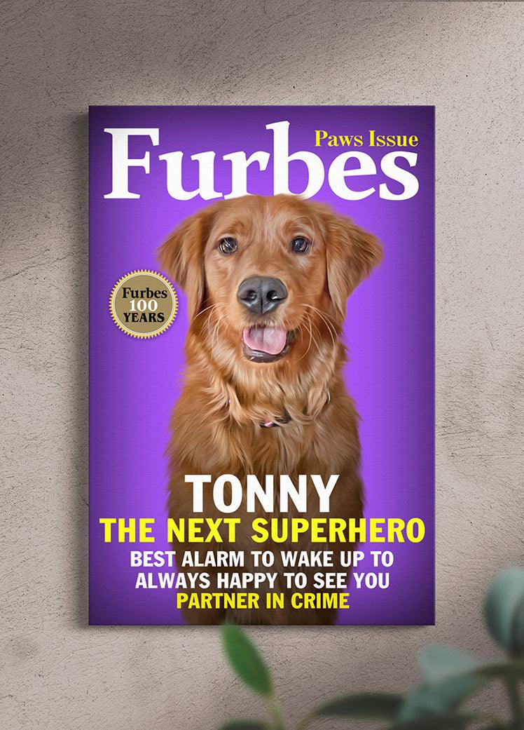 Furbes Magazine Cover - Custom Pet Portrait - NextGenPaws Pet Portraits