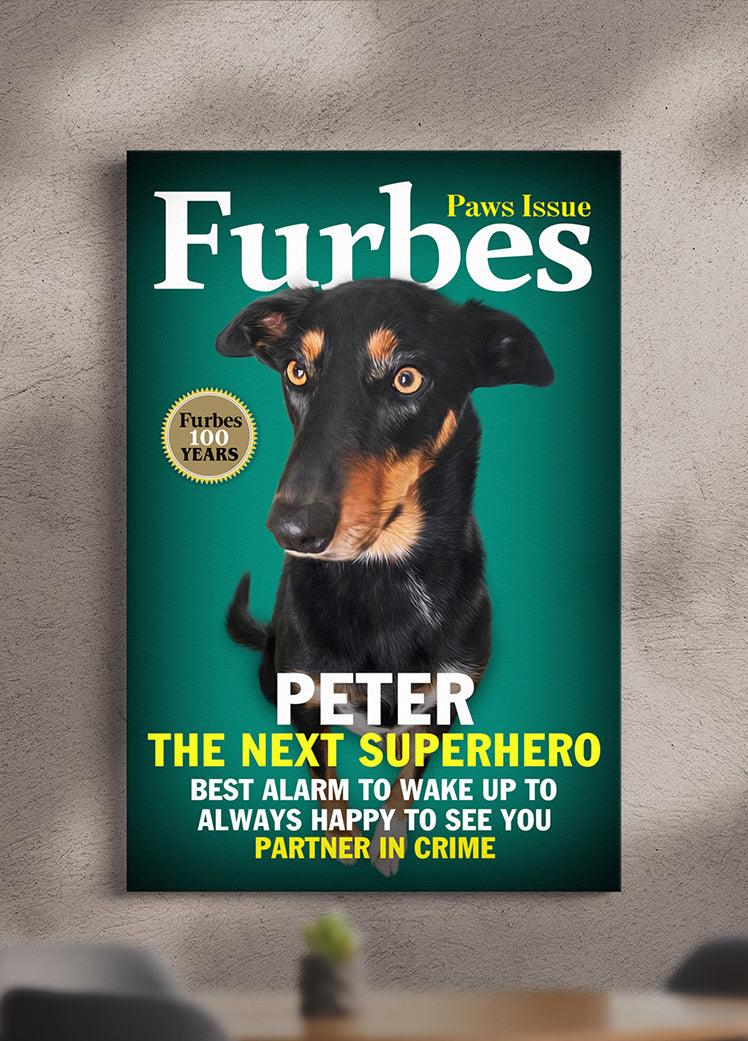 Furbes Magazine Cover - Custom Pet Portrait - NextGenPaws Pet Portraits