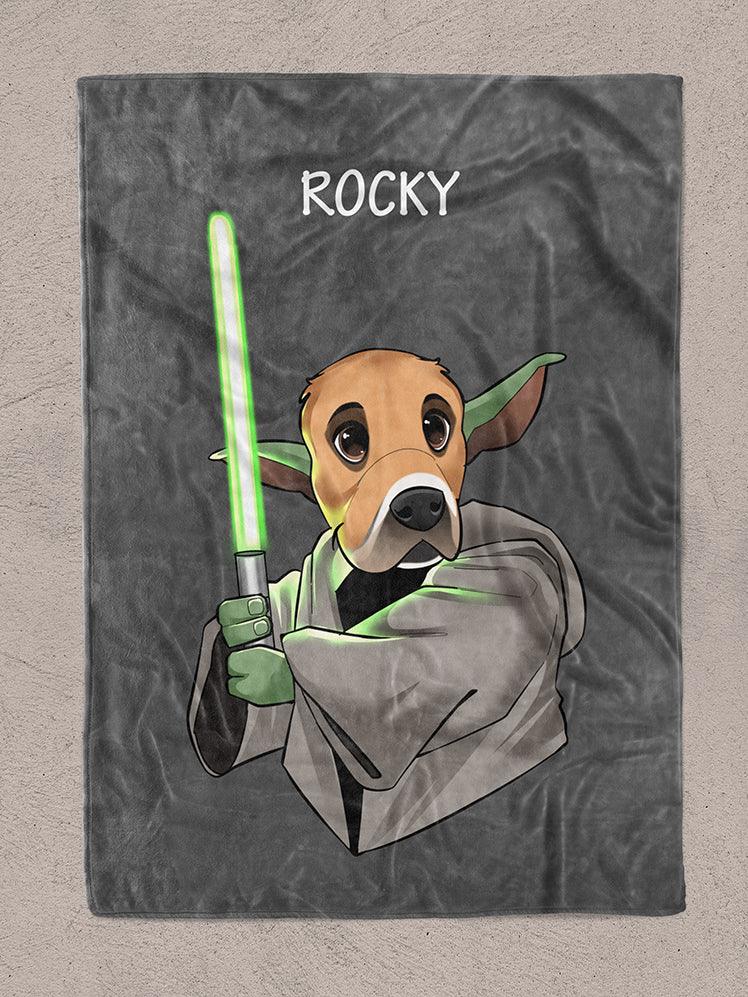 Cartoon Yowda - Custom Pet Blanket - NextGenPaws Pet Portraits
