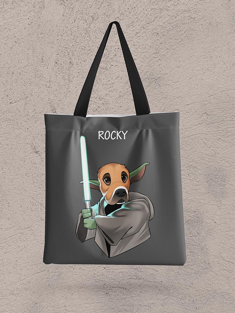 Cartoon Yowda - Custom Pet Tote Bag - NextGenPaws Pet Portraits
