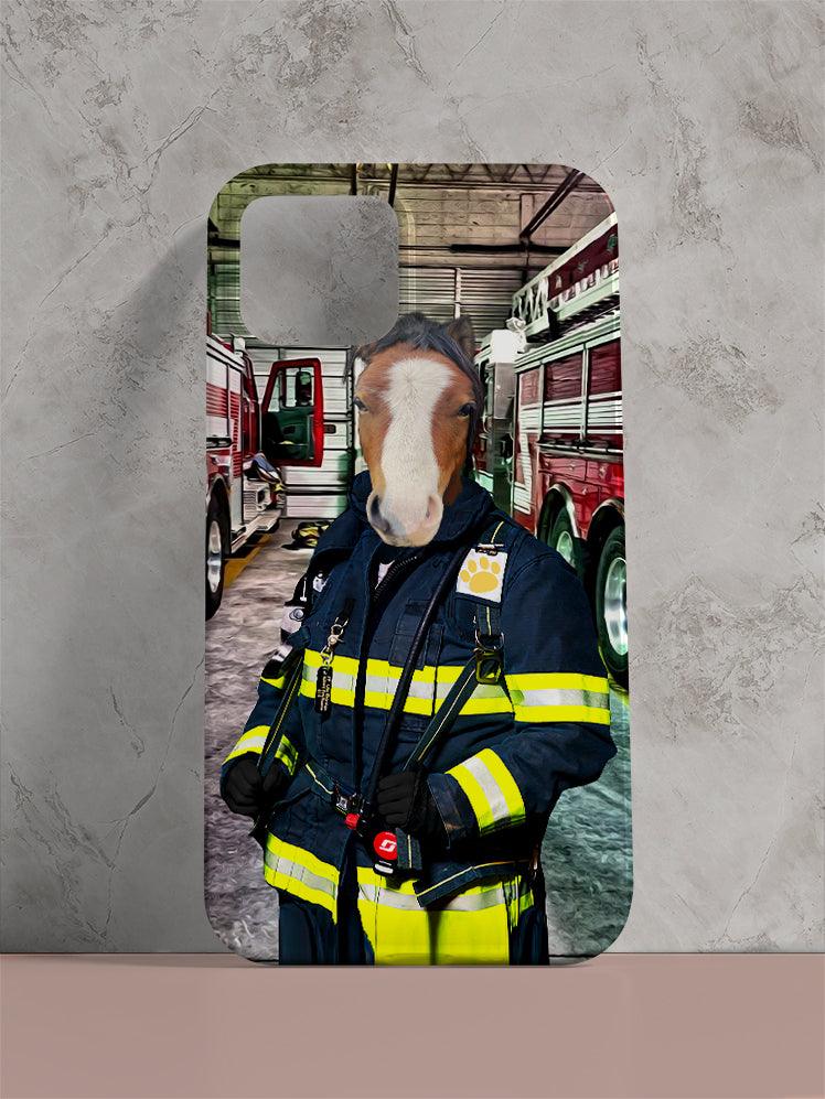 The Chief Firefighter - Custom Pet Phone Cases - NextGenPaws Pet Portraits