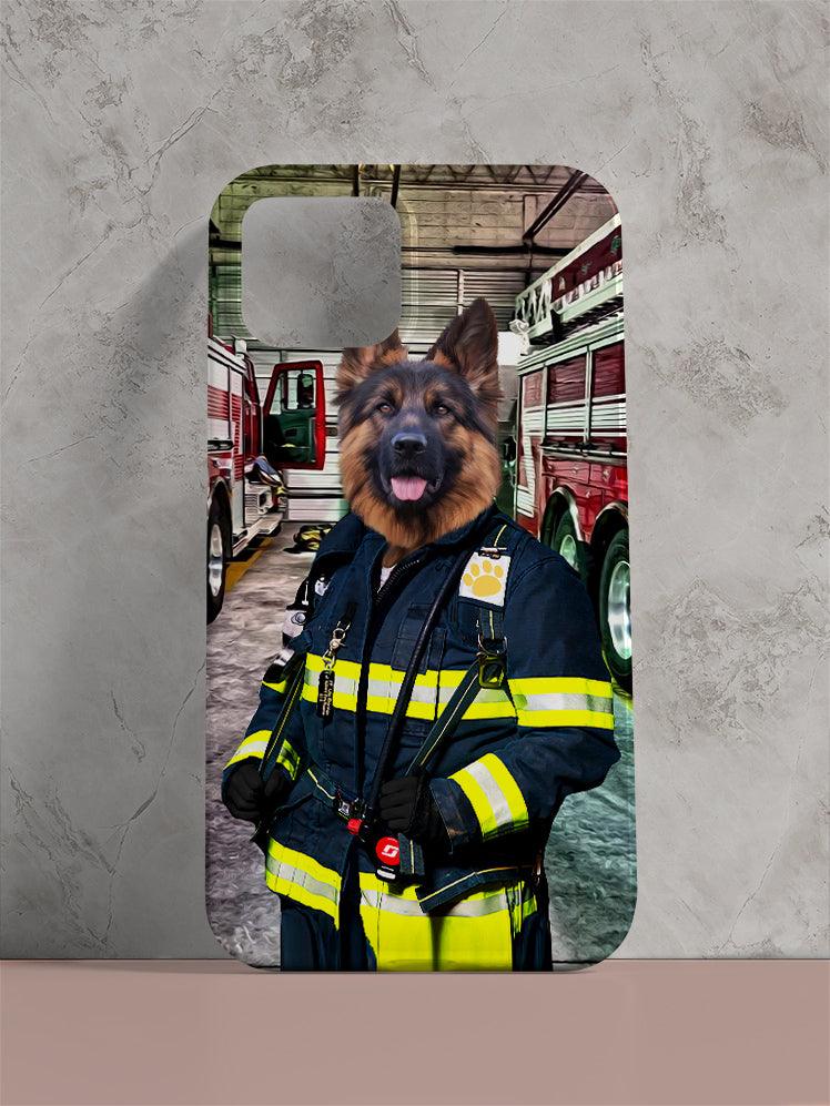 The Chief Firefighter - Custom Pet Phone Cases - NextGenPaws Pet Portraits
