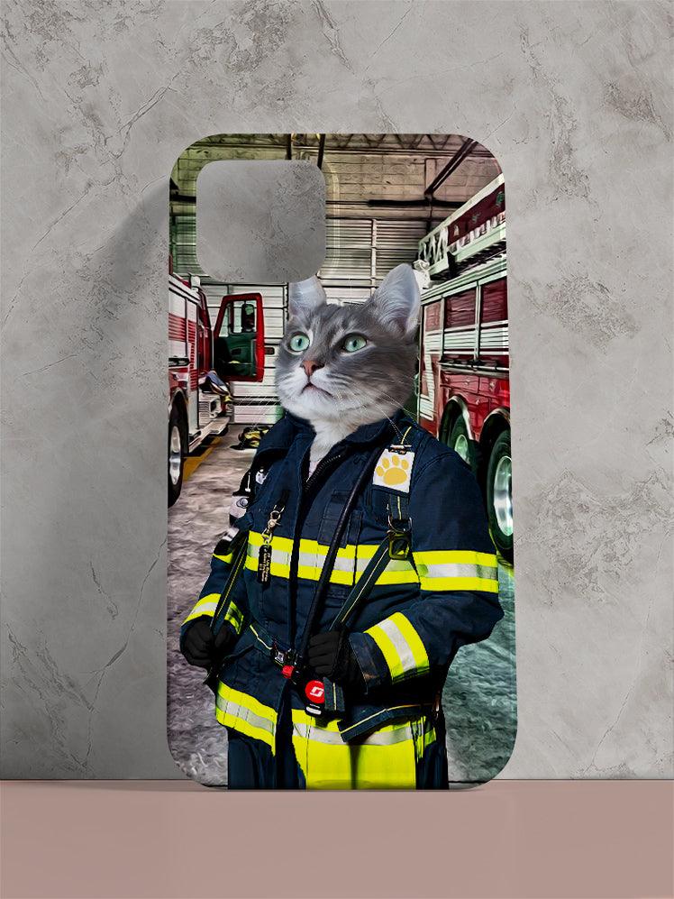 The Chief Firefighter - Custom Pet Phone Cases - NextGenPaws Pet Portraits
