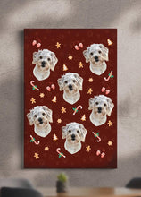 Load image into Gallery viewer, Christmas Cookie Red - Custom Pet Canvas - NextGenPaws Pet Portraits
