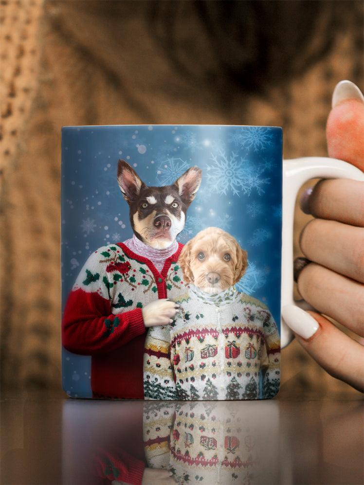 Christmas Duo - Custom Pet Mug - NextGenPaws Pet Portraits