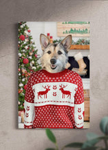 Load image into Gallery viewer, Christmas Solo - Custom Pet Canvas - NextGenPaws Pet Portraits
