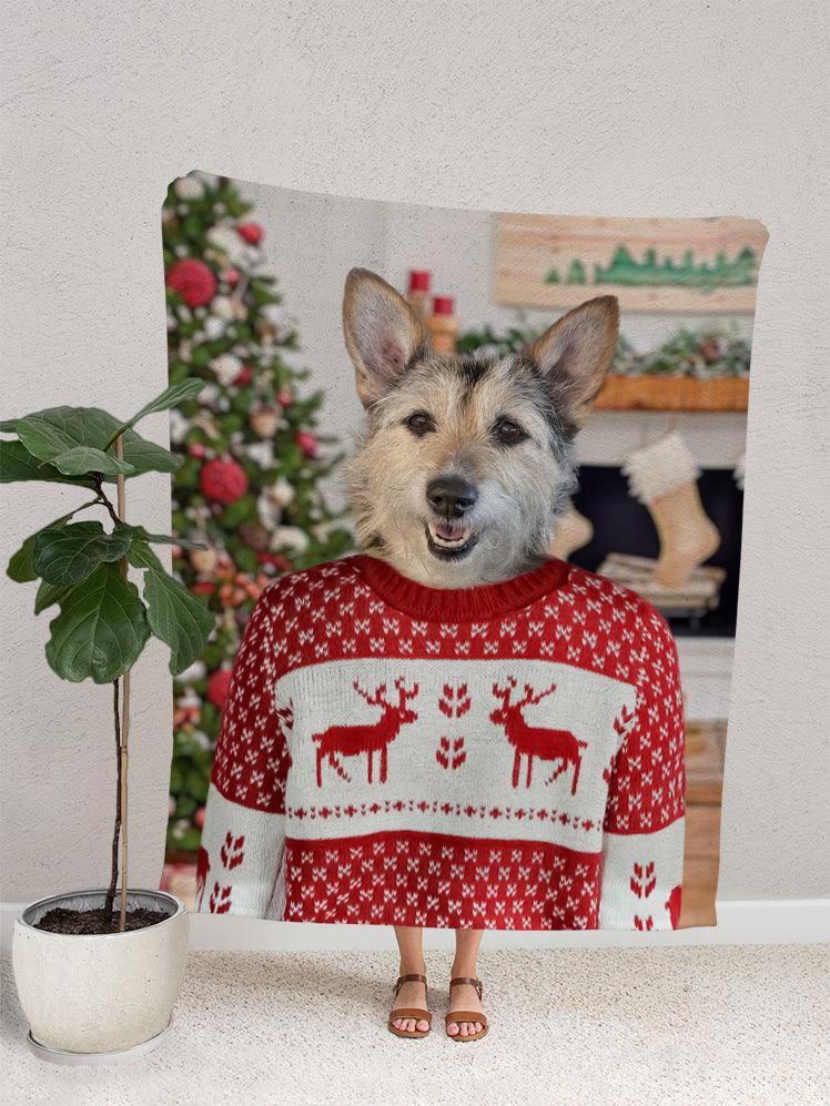Christmas Solo - Custom Pet Blanket - NextGenPaws Pet Portraits