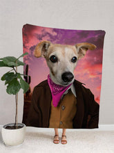 Load image into Gallery viewer, Cowboy - Custom Pet Blanket - NextGenPaws Pet Portraits
