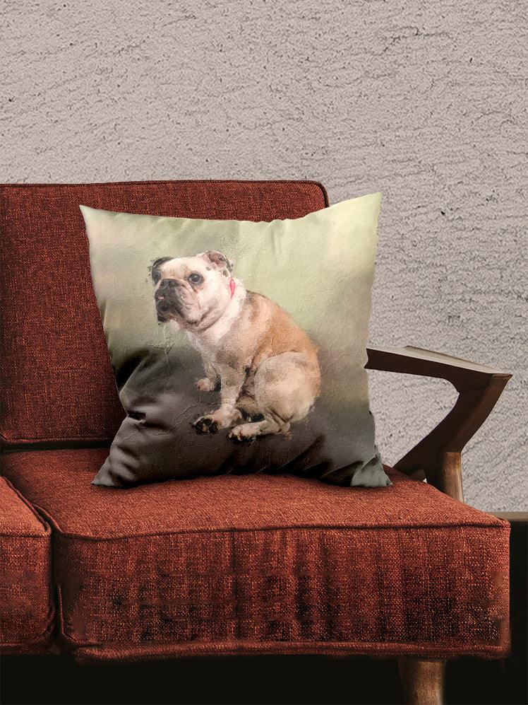 Craquelure Oil Painting - Custom Pet Pillow - NextGenPaws Pet Portraits