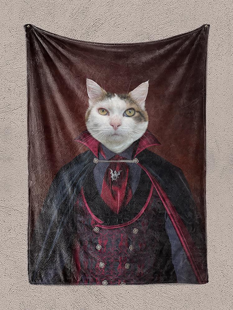 The Vampire - Custom Pet Blanket - NextGenPaws Pet Portraits