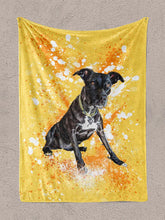 Load image into Gallery viewer, Splash Oil Painting - Custom Pet Blanket - NextGenPaws Pet Portraits
