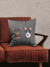 Load image into Gallery viewer, Cartoon Style Sibling - Custom Pet Pillow
