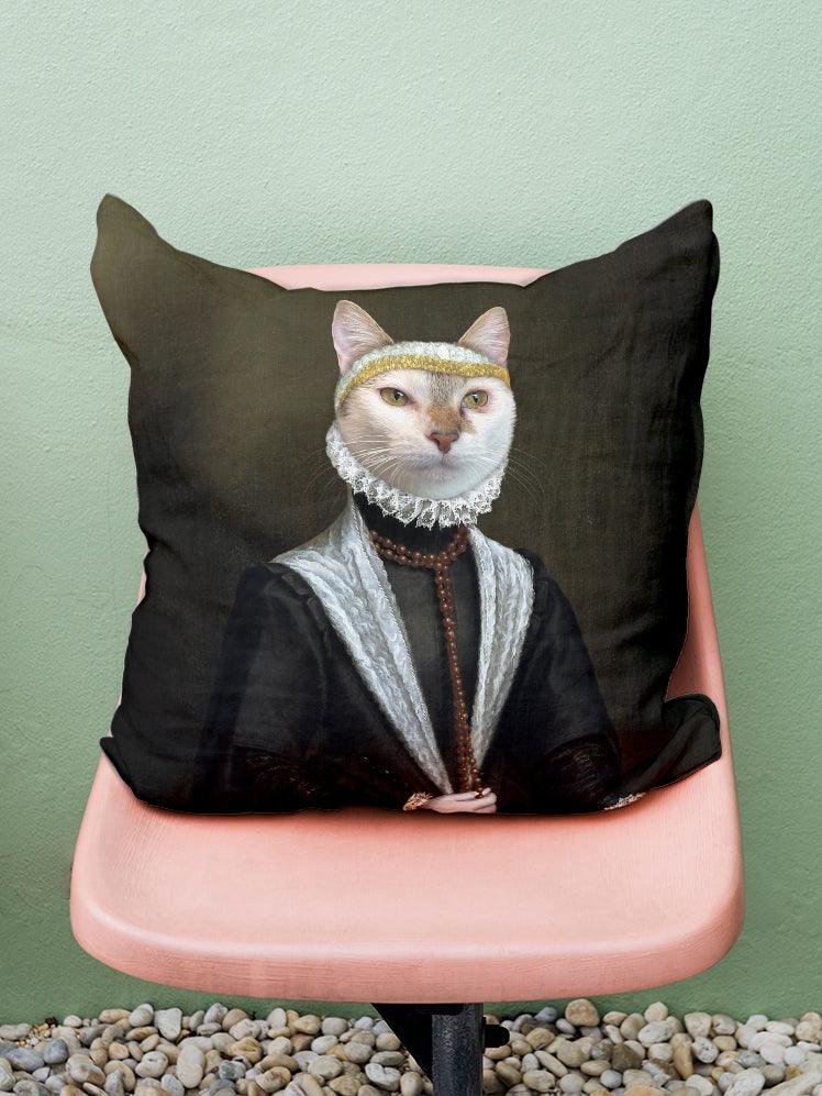 The Austrian Queen of Spain Anne- Custom Pet Pillow - NextGenPaws Pet Portraits