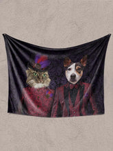 Load image into Gallery viewer, The Steampunk Couple - Custom Sibling Pet Blanket - NextGenPaws Pet Portraits
