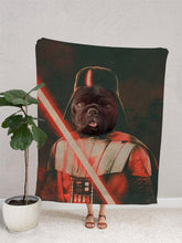 Load image into Gallery viewer, Darth Paws - Custom Pet Blanket - NextGenPaws Pet Portraits

