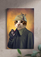 Load image into Gallery viewer, Detective Pawlock - Custom Pet Canvas - NextGenPaws Pet Portraits

