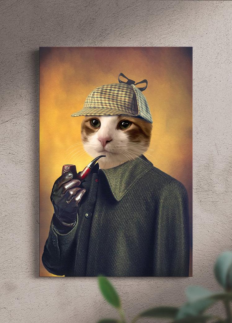 Detective Pawlock - Custom Pet Canvas - NextGenPaws Pet Portraits
