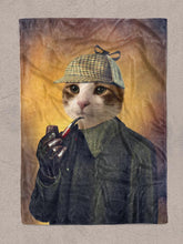 Load image into Gallery viewer, Detective Pawlock - Custom Pet Blanket - NextGenPaws Pet Portraits
