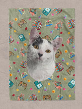 Load image into Gallery viewer, Funky Designs | Gamer - Custom Pet Blankets - NextGenPaws Pet Portraits
