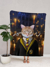 Load image into Gallery viewer, Hufflepaw - Custom Pet Blanket - NextGenPaws Pet Portraits
