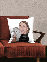 Load image into Gallery viewer, Human and Pet Design - Custom Pet Pillow - NextGenPaws Pet Portraits
