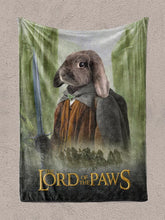 Load image into Gallery viewer, Lord of the Paws - Custom Pet Blanket - NextGenPaws Pet Portraits
