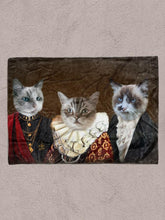 Load image into Gallery viewer, Lucky Trio - Custom Sibling Pet Blanket - NextGenPaws Pet Portraits
