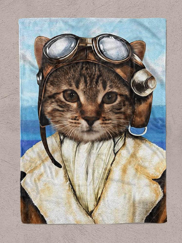 Modern Pilot - Custom Pet Blanket - NextGenPaws Pet Portraits