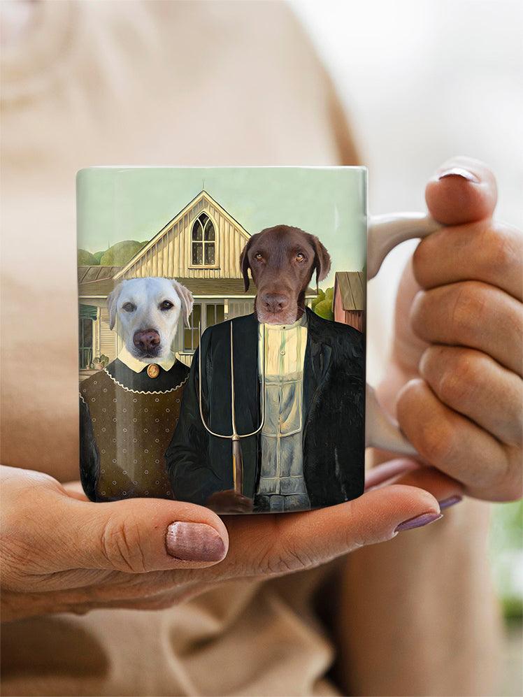 The Gothics - Custom Sibling Pet Mug - NextGenPaws Pet Portraits