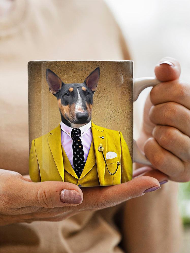 The Yellow Suit - Custom Pet Mug - NextGenPaws Pet Portraits