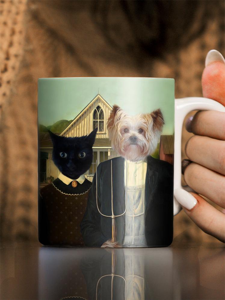 The Gothics - Custom Sibling Pet Mug - NextGenPaws Pet Portraits