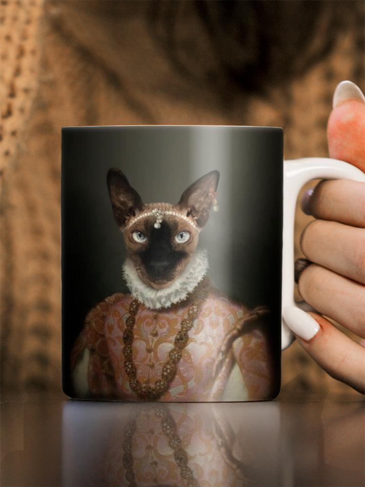 The Dame with Hairpiece - Custom Pet Mug - NextGenPaws Pet Portraits