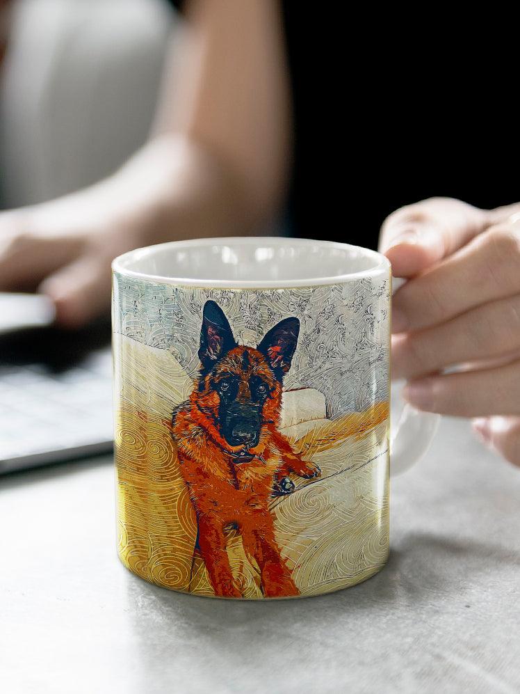 Abstract Oil Painting - Custom Pet Mug - NextGenPaws Pet Portraits