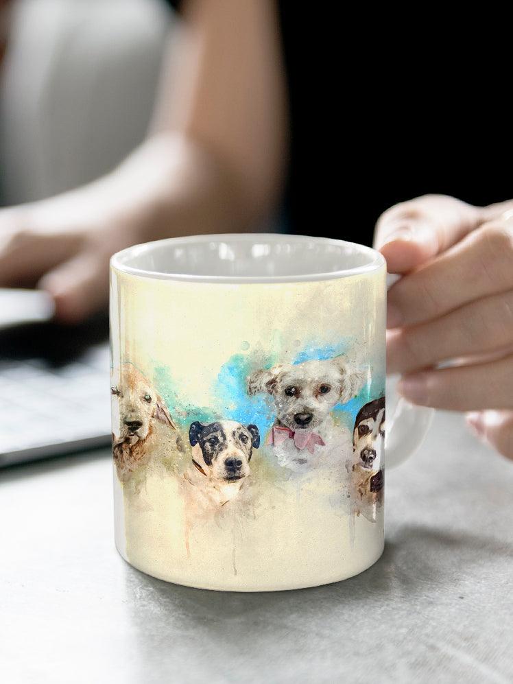 WaterColour Sibling - Custom Pet Mug - NextGenPaws Pet Portraits