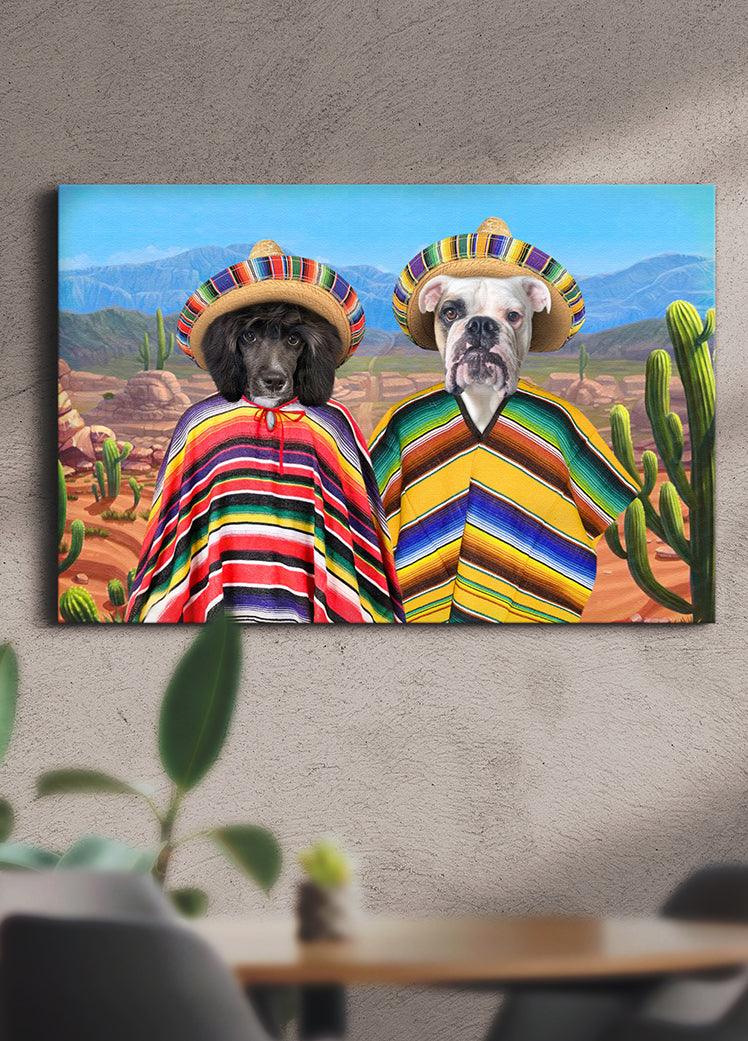 The Pawnchos - Custom Sibling Pet Portrait - NextGenPaws Pet Portraits