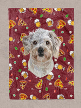 Load image into Gallery viewer, Funky Designs | Pizza &amp; Beer - Custom Pet Blankets - NextGenPaws Pet Portraits

