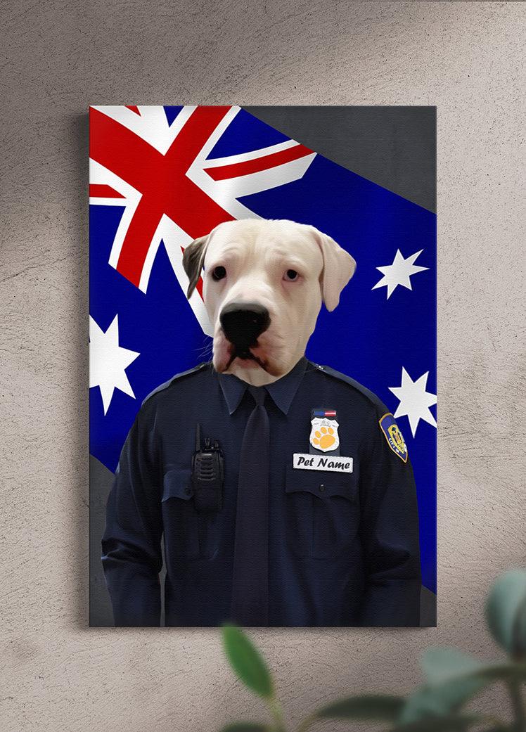 The Policeman - Custom Pet Portrait - NextGenPaws Pet Portraits