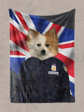 Load image into Gallery viewer, The Policeman - Custom Pet Blanket - NextGenPaws Pet Portraits
