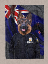 Load image into Gallery viewer, The Policeman - Custom Pet Blanket - NextGenPaws Pet Portraits

