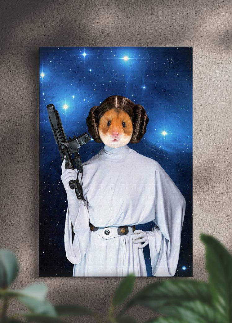 Princess Leiapaw - Custom Pet Portrait - NextGenPaws Pet Portraits