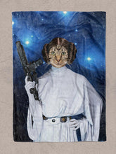 Load image into Gallery viewer, Princess Leiapaw - Custom Pet Blanket - NextGenPaws Pet Portraits
