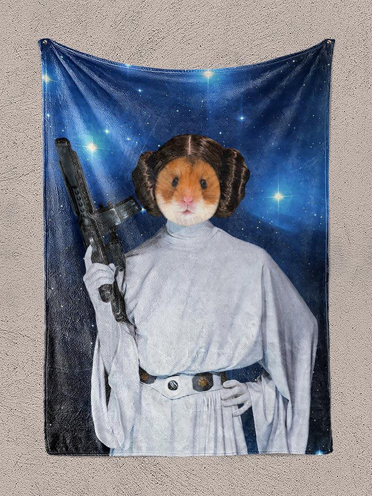 Princess Leiapaw - Custom Pet Blanket - NextGenPaws Pet Portraits
