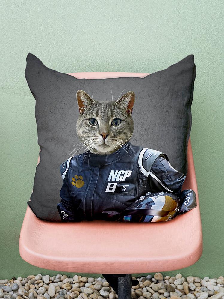 The Racer - Custom Pet Pillow - NextGenPaws Pet Portraits
